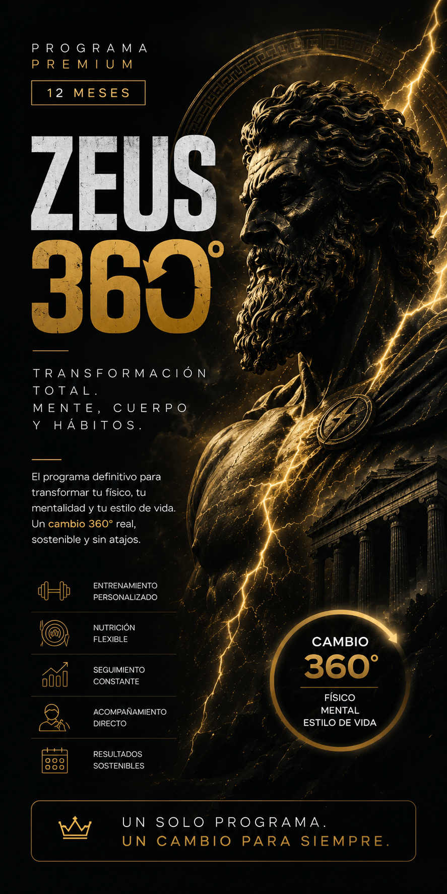 Entrenador personal online ZEUS 360 de Ronny Rivera