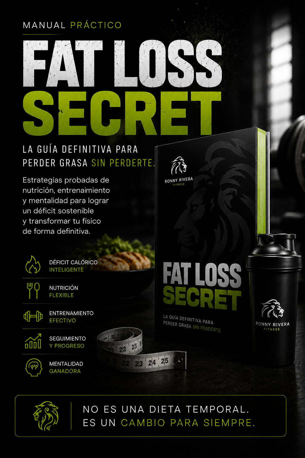 Guía para perder grasa Fat Loss Secret de Ronny Rivera