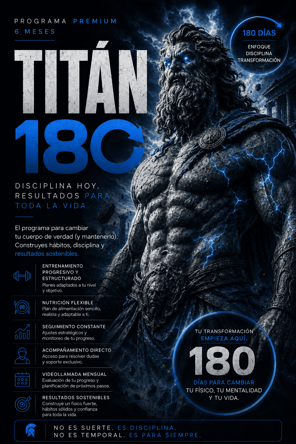 Entrenador personal online TITÁN 180 de Ronny Rivera